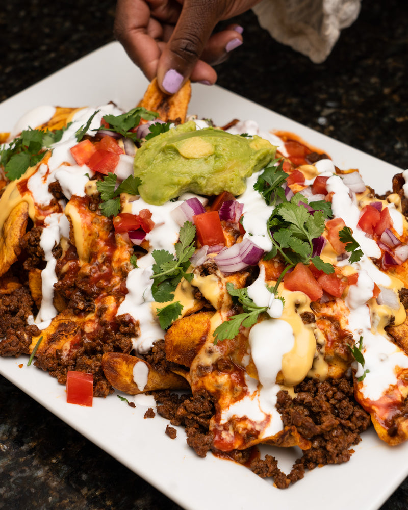 Loaded Plantain Nachos